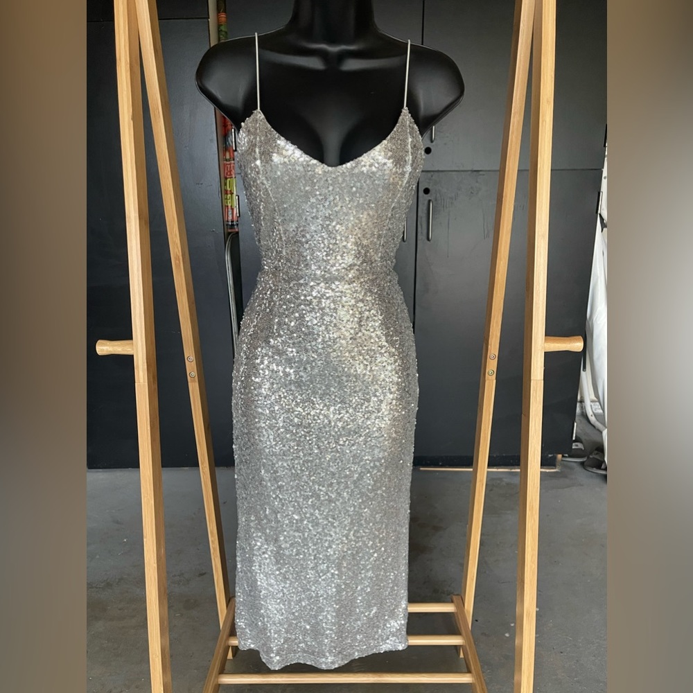 Sparkly silver dress